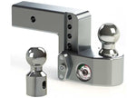 Weigh Safe Aluminum Drop Hitch, 4" Drop, 2.5" Shank, 18.5K GTW, 2.5 in Ball Mount With Weight Disbursement Gauge Hitch Size - WS4-2.5 - image 2