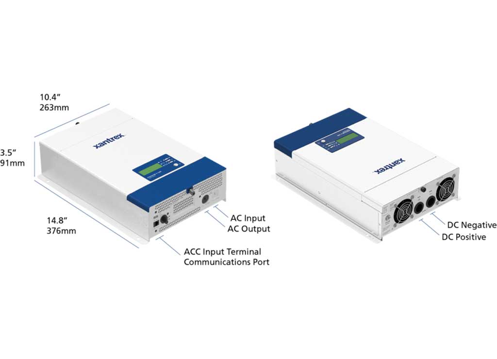 Xantrex Freedom X 1200W True Sine Wave Inverter with 30A Transfer Switch - 806-1212 - image 2