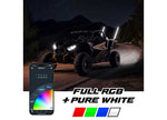 XK Glow Xkmax 48 in RGBW LED Whip Light Kit For 4x4/Offroad, UTV and ATV (2-Piece) - MX-WHIPB-ADV - image 5