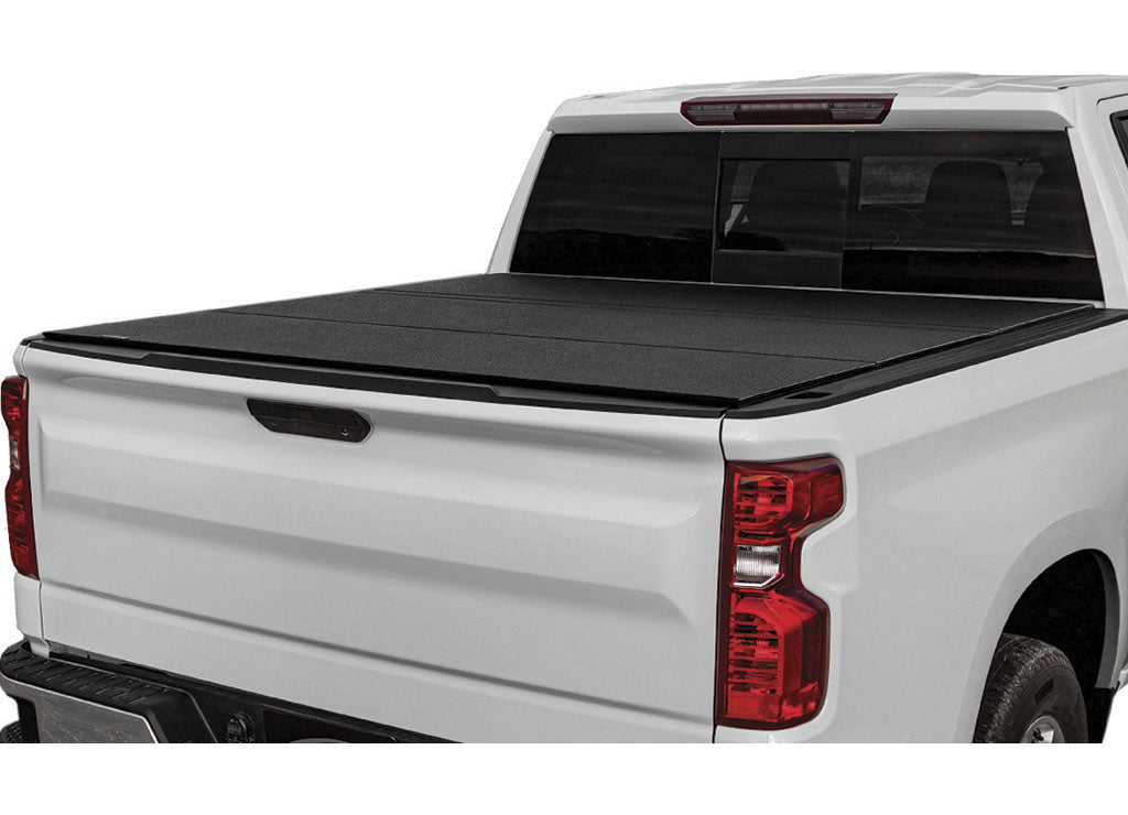 ACCESS Covers 1999-2013 Silver, Sierra 1500 and 2001-2014 Silver, Sierra 2500 and 3500 6.6 ft Lomax Hard Tri-Fold Cover Black Matte - B3020069 - image 1