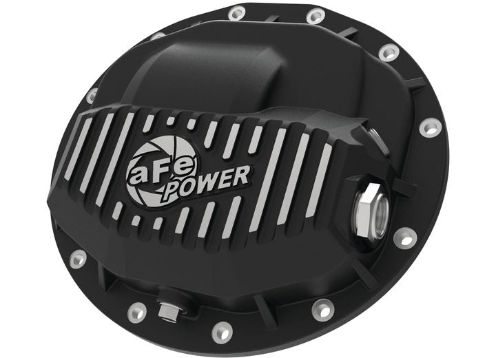 aFe POWER Pro Series Front Differential Cover Black With Machined Fins - 46-70402 - image 1