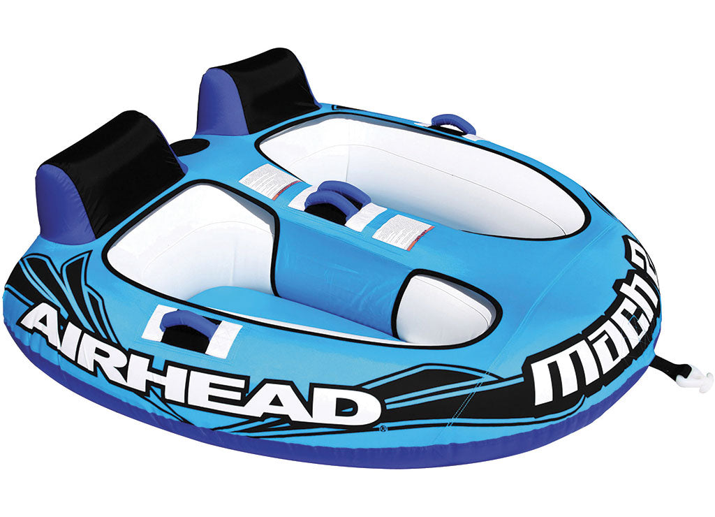 Airhead Sports Mach 2 Inflatable 1-2 Rider Towable Tube for Boating - AHT2M2 - image 1
