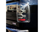 AlphaRex 2014-2018 Sierra 1500 and 2500/3500HD Luxx LED Tail Lights Alpha-Black With Activation Light & Seq Signal, Driver & Passenger - 630030 - image 1