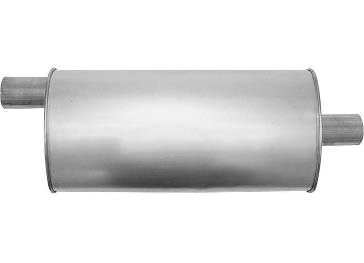 AP Exhaust Enforcer II 2.25 in Aluminized Steel Oval Muffler with Offset (O) Inlet and Center (C) Outlet - 3762 - image 1