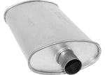 AP Exhaust Xlerator Big Max Turbo Oval and Overall Length 2 in Aluminized Steel Oval Muffler with Center (C) Inlet and Center (C) Outlet - 6496 - image 1