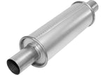 AP Exhaust Maximum Series Maximum Round and Overall Length 2 in Aluminized Steel Round Muffler with Center (C) Inlet and Center (C) Outlet - 6525 - image 1