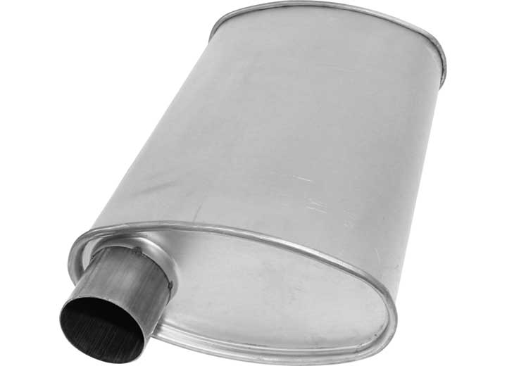 AP Exhaust Big Max Turbo 2.25 in Aluminized Steel Oval Muffler with Offset (O) Inlet and Center (C) Outlet - 6534 - image 1