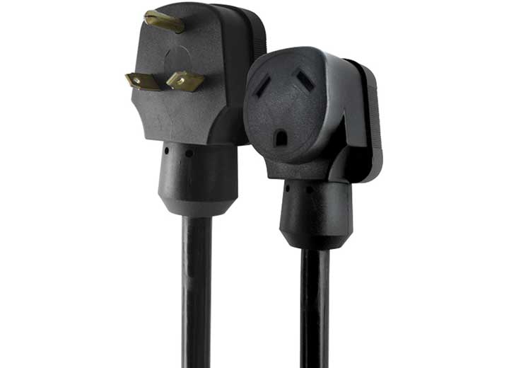 AP Products RV Extension Cord, 25 ft, 30 Amp, Black - 16-00558 - image 1