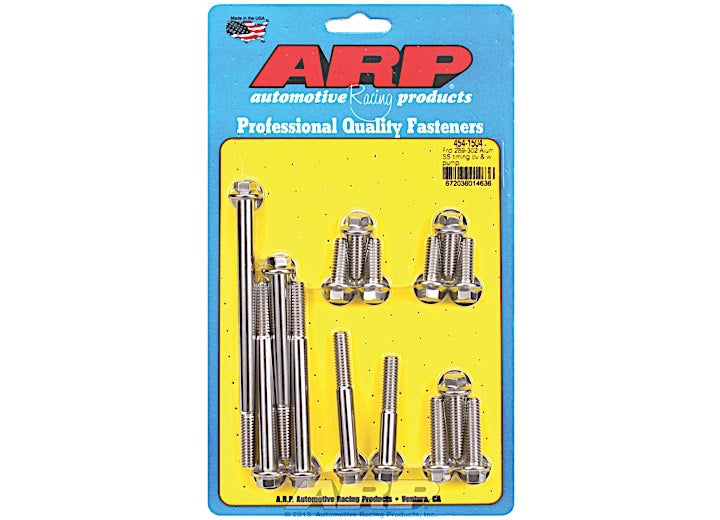 ARP Ford 289-302 aluminum SS Tim Cover & Water Pump Kit - 454-1504 - image 1