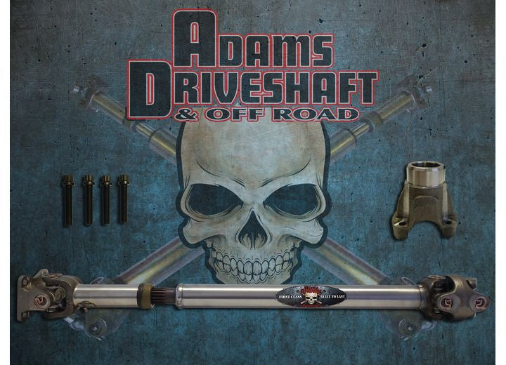 Adams Driveshaft & Offroad Front 1310 Solid CV Driveshaft With Flange for 2007-2018 Jeep Wrangler - ASDJK-1310F-S - image 1
