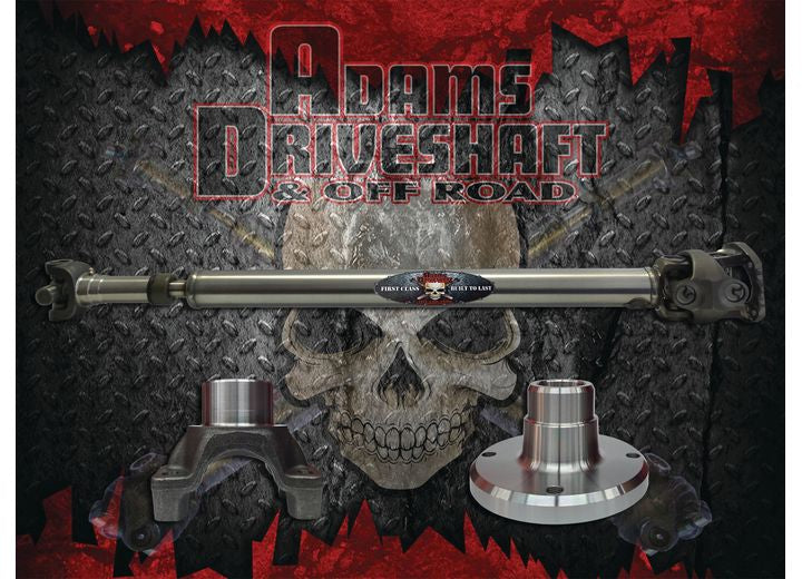 Adams Driveshaft & Offroad 4Dr Rear 1350 Solid CV Driveshaft for 2007-2018 Jeep Wrangler - ASDJK-1350R-S4D - image 1