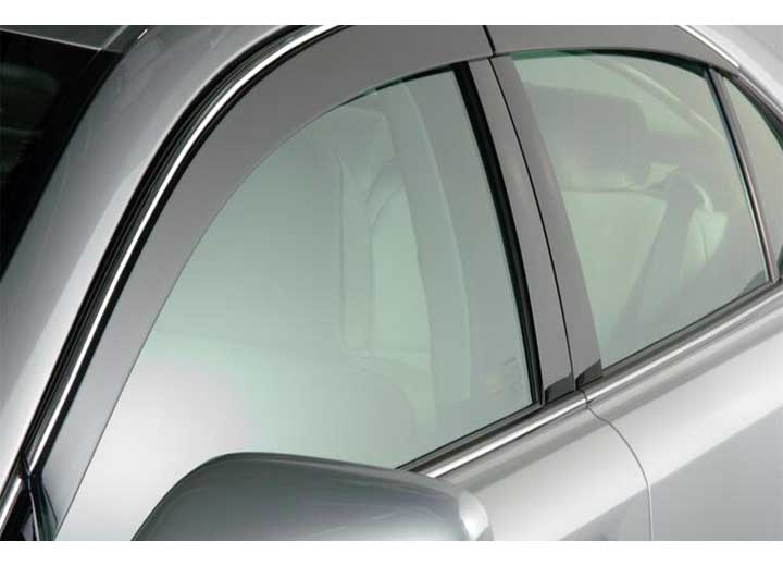 Auto Ventshade Ventvisor Low Profile 4Pc Smoke With Chrome Trim for 2020-2025 Hyundai Palisade - 794042 - image 1