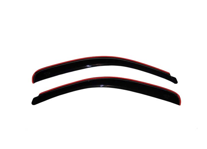 Auto Ventshade Smoke In-Channel Ventvisors, 2-Piece Set (Fits 2-Door Model Only) for 2007-2017 Jeep Wrangler and 2018 Jeep Wrangler JK - 192328 - image 1