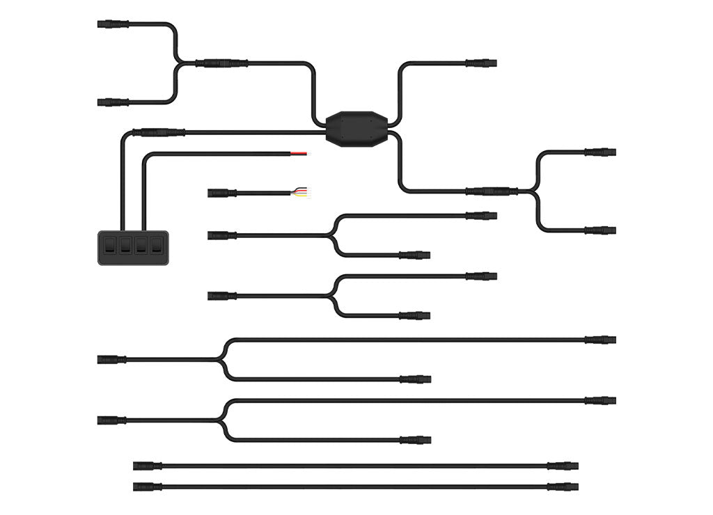 ARC Lighting Strobelink Type B Wiring Harness With 8 Perimeter Lights - BB8KB08 - image 1