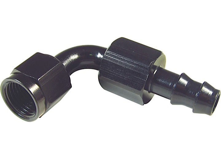 Big End Performance Black 90 Degree Push-Loc Full Swivel Hose End, -6An - 13461 - image 1