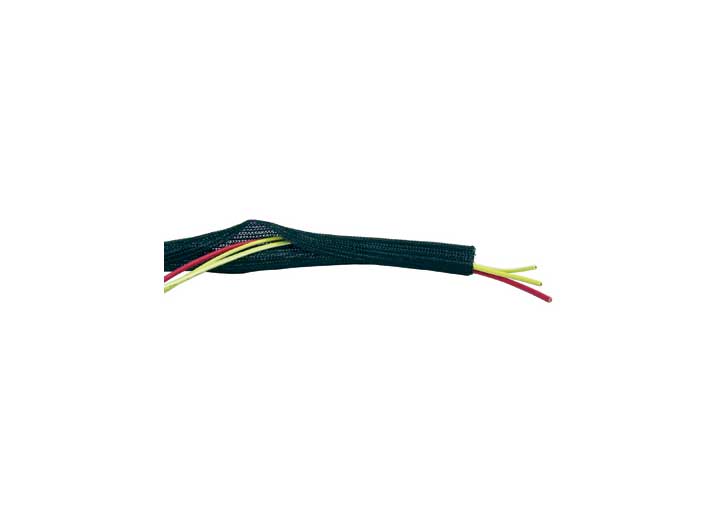 Big End Performance 3/8 in X 12 ft Black Braided Flex Wire Wrap - 56002 - image 1