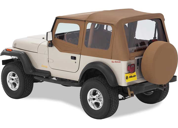 Bestop 1997-2002 Jeep Wrangler Replace-A-Top Fabric Soft Top Only Includes Half Door Skins, Tinted Windows-Spice - 51124-37 - image 1