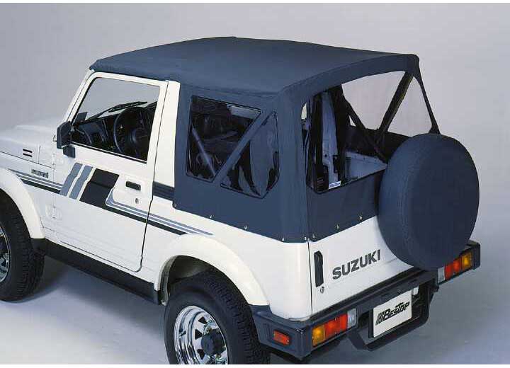 Bestop 1986-1994 Suzuki Samurai Includes Clear Windows Replace-A-Top Fabric Soft Top-Black - 51361-01 - image 1