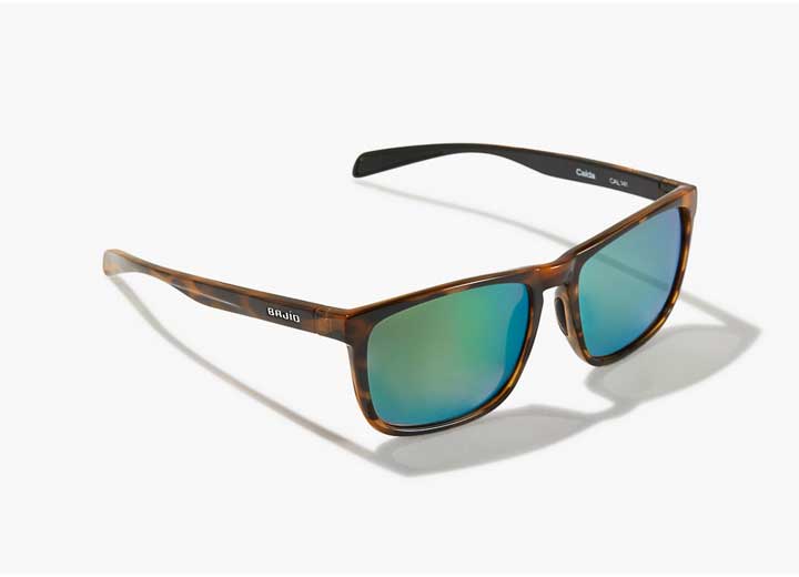 Bajio Sunglasses Bajio Calda Sunglasses, Brown Tort Gloss, Green Mirror - CAL141102 - image 1