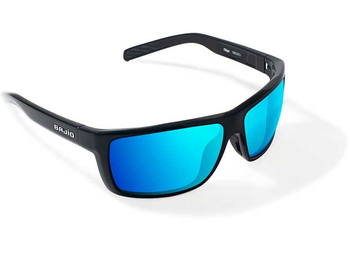 Bajio Sunglasses Bajio Sigs Sunglasses, Black Gloss, Blue Mirror - SIG210011 - image 1