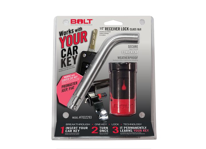 BOLT Lock All Jeep Center Cut Includes JL 1/2 in Receiver Lock - 7032293 - image 1