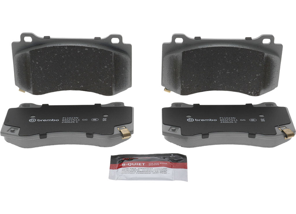 Brembo 2005-2010 and 2012-2014 Chrysler 300 and 2008-2020 Dodge Challenger Prime Ceramic Front Disc Brake Pad Set - P11023N - image 1