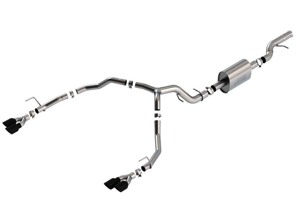 Borla 2021-2026 Tahoe 6.2L V8 Cat-Back S-Type Exhaust System With Black Chrome Tips - 140859BC - image 1