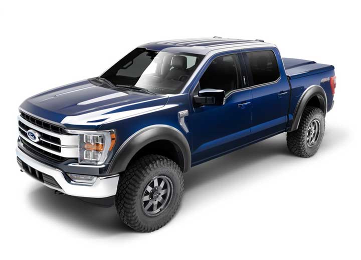 Bushwacker Extend-A-Fender Flares for Ford F-150 (2021+), Complete 4-Piece Set, Black - 20964-02 - image 1