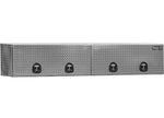 Buyers Products 18x16x96 In Diamond Tread Aluminum Topsider Truck Box With Flip-Up Doors, Silver - 1701770 - image 1