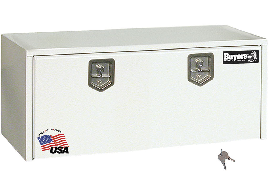 Buyers Products 18x18x48, White Steel Underbody Truck Box - 1702410 - image 1