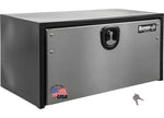 Buyers Products 18x18x36 Black Steel Underbody Truck Box With Stainless Steel Door, Black & Silver - 1702705 - image 1
