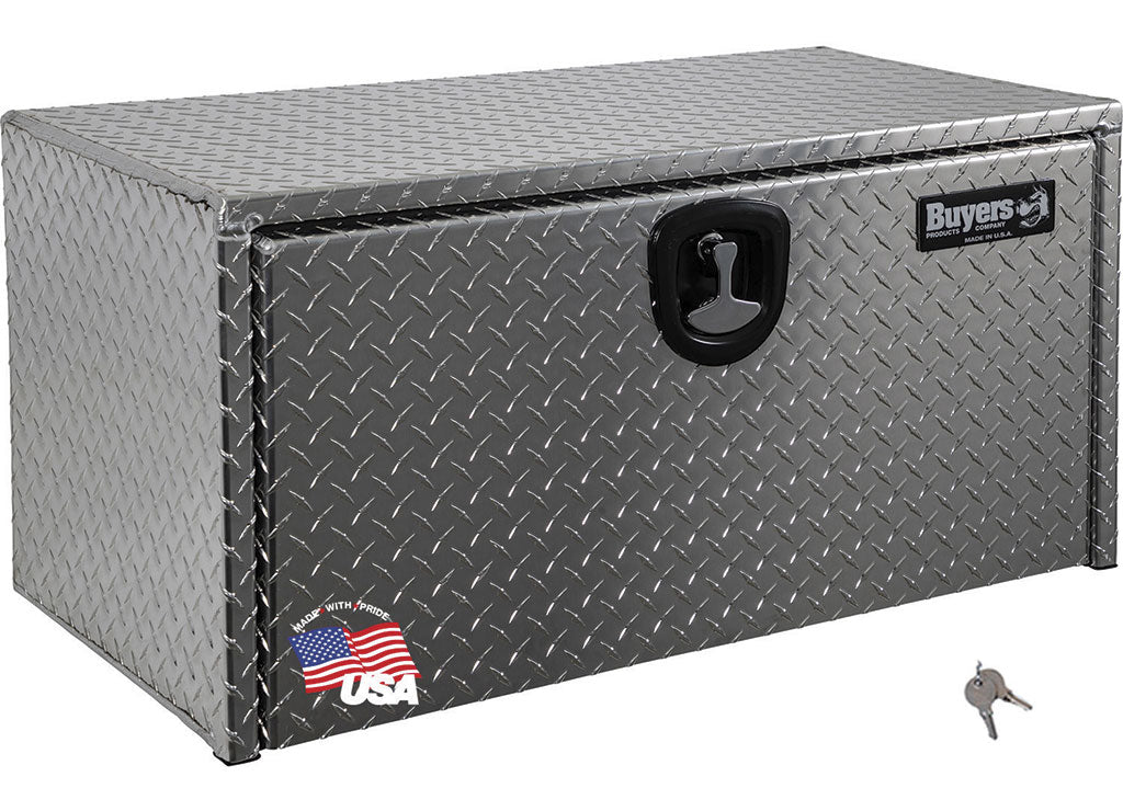 Buyers Products Diamond Tread Aluminum Underbody Truck Box, 18x18x36, Silver - 1705105 - image 1
