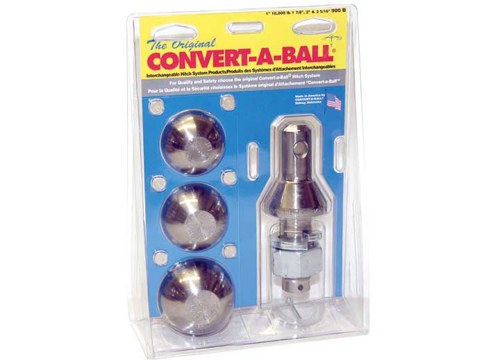 Convert-A-Ball Trailer Hitch Ball, 10,000 lb, Multi - 900B - image 1