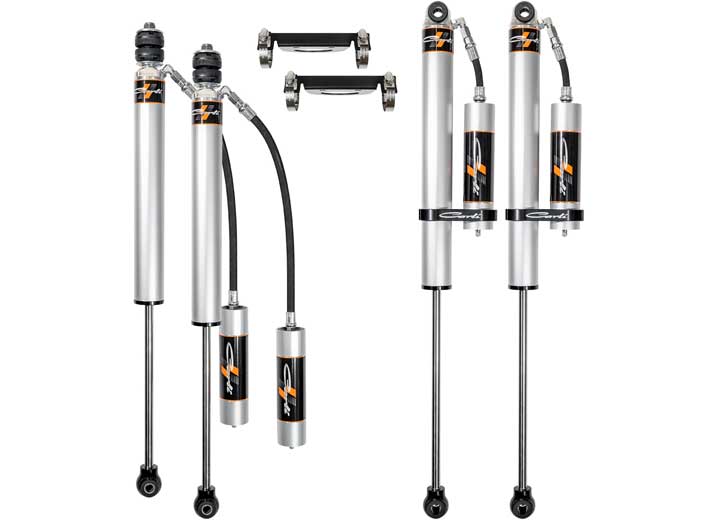 Carli Suspension 2005-2023 F-250 and 350 4x4 Carli-Spec 2.0 in Rear 4.5 in/5.5 in Lift Front & Rear Shock Package With Res - CS-F45SPKG-CS20RR-A - image 1