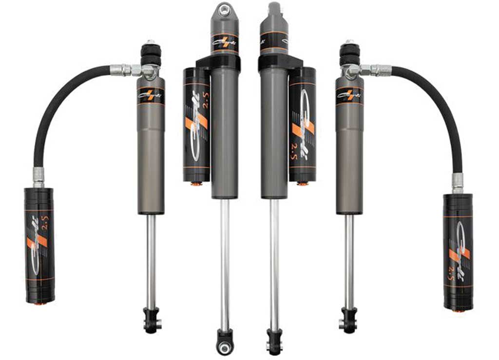 Carli Suspension 2005-2024 F-250, F-350 Diesel, Pathfinder 2.5 Level Height Shock Package, Reservoir Mounts Included - CS-FLVLSPKG-CS25RR-A - image 1