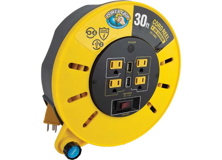 Camco Powergrip, Extension Cord Reel, 30 ft - 55290 - image 1