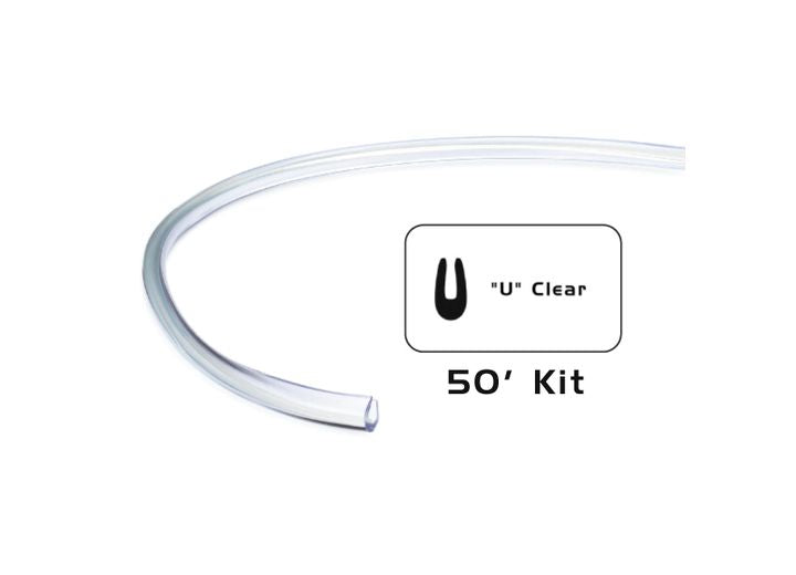 Cowles Products Protektotrim Door Edge Guards, Full Size U, 50 ft Kit, Clear - 39-212 - image 1