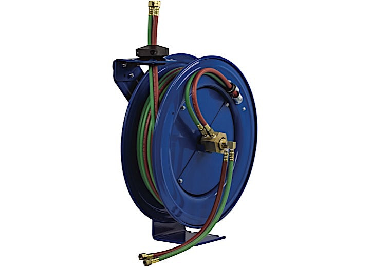 Cox Reels Dual Hose Spring Rear Hose Reel For Oxy-Acetylene: 1/4 in ID, 50 ft Hose - SHW-N-150 - image 1