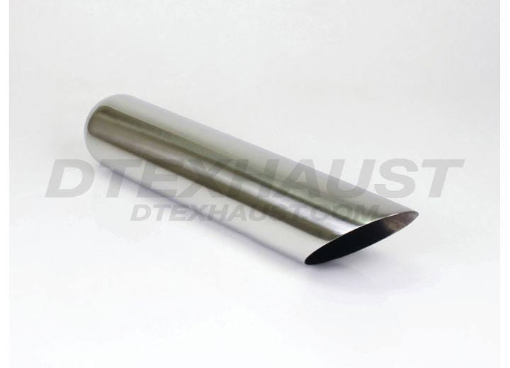 Different Trend 4.00 in Angle Texas Series Exhaust Tip 2.25 in ID and 4.00 in OD, Stainless Steel - DT-244018AC - image 1
