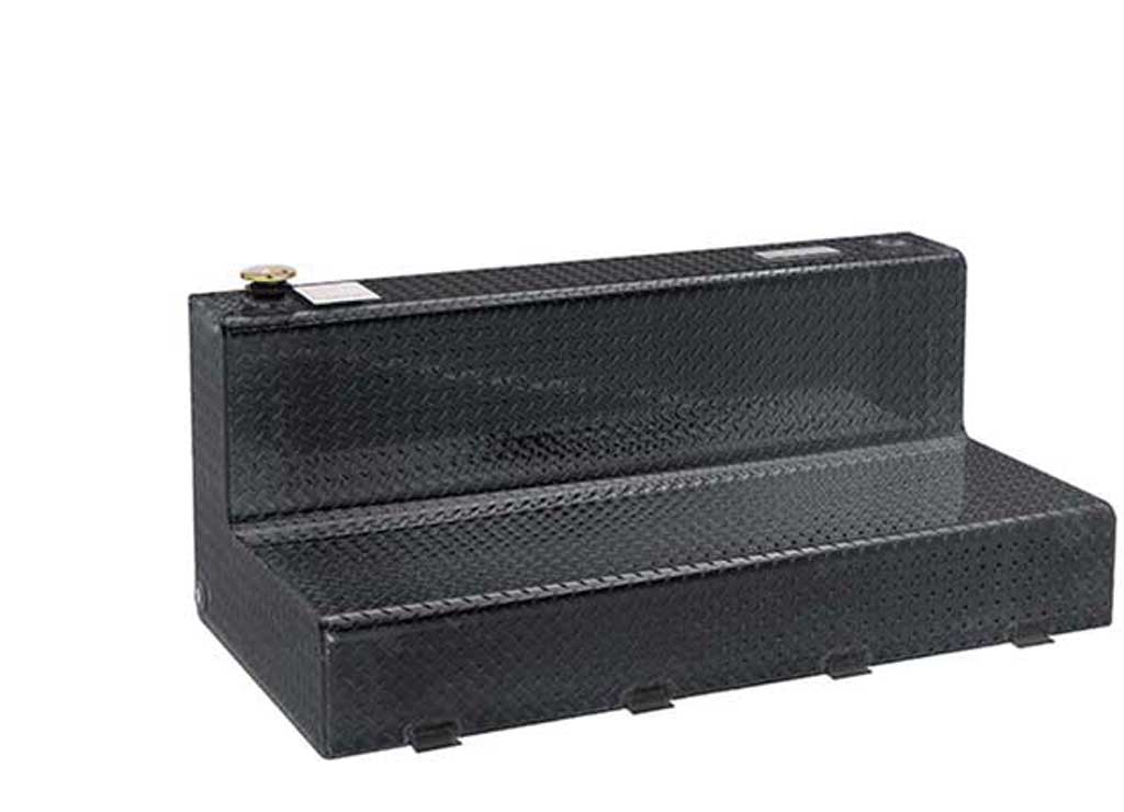 Dee Zee L-Shape Transfer Tank, BlackTread 111 gal, Aluminum - DZ92756B - image 1