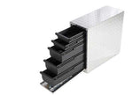 Dee Zee DeeZee Wheel Well Toolbox With Drawers, 20.5"L x 8.5"W x 18.875"H, Silver - DZ95DA - image 1