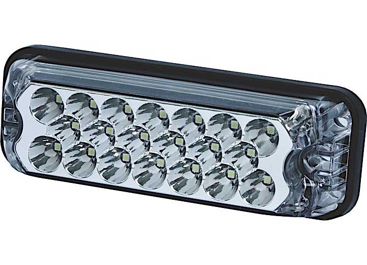 Ecco Electronic LED Headlight-Rectangular, Amber/White, 12-24V - 3811AC - image 1