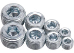 Edelbrock Pipe Plug Kit Allen Head Set Of 8 Clear Anodize Miscellaneous Accessory - 8052 - image 1