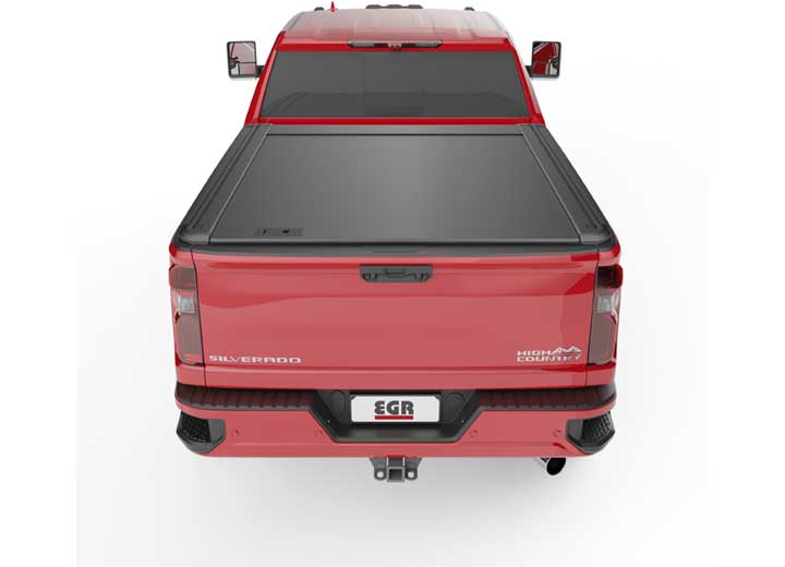 EGR RollTrac 6.9 ft Manual Retractable Aluminum Tonneau Cover for 2020-2026 Silverado and Sierra 2500/3500 HD, Black - RT040035ML - image 1
