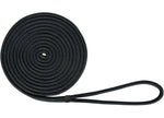 Extreme Max BoatTector Double Braid Nylon Dock Line, 1/2" x 20', Black - 3006.2117 - image 1
