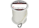 Extreme Max BoatTector Twisted Nylon Anchor Line with Thimble - 1/2" x 100', White - 3006.2300 - image 1
