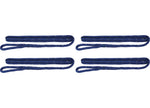 Extreme Max BoatTector Premium Double Braid Nylon Fender 3/8 in X 6 ft Blue With Reflective Tracer (Value Pack Of 4) - 3006.3415 - image 1