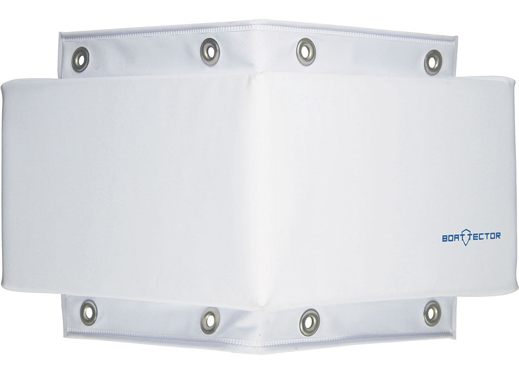 Extreme Max BoatTector Corner Dock Bumper, Large (12" x 6" x 4"), White - 3006.7333 - image 1