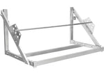 Extreme Max Wall-Mount Aluminum Fold-Up Tire Rack For Race Trailer, Garage Shop, Enclosed Trailer 4 ft Silver - 5001.6458 - image 1