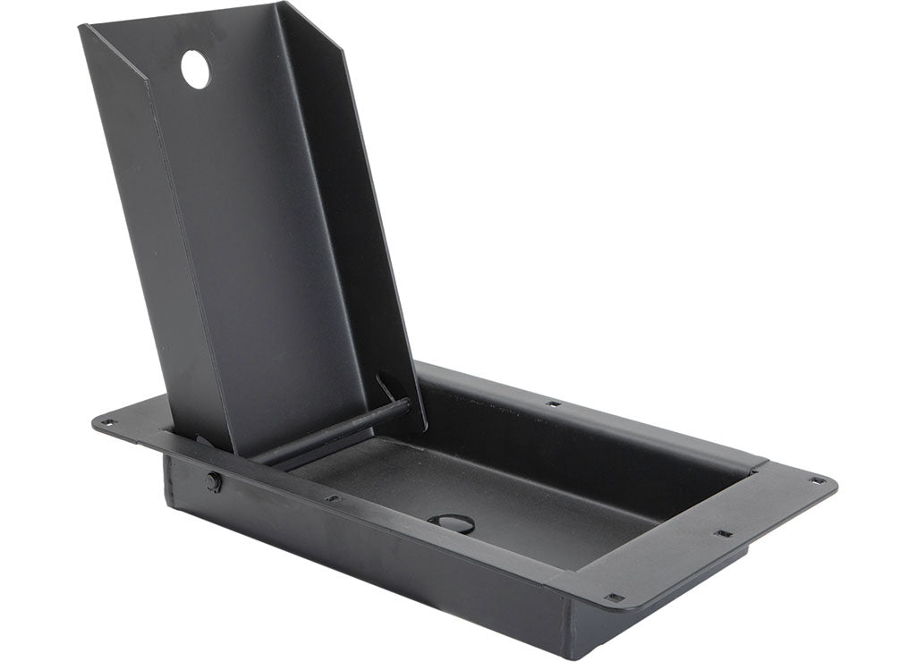 Extreme Max Flip-Up Recessed Flush-Mount Motorcycle Wheel Chock for Enclosed Trailers, 16" - 5001.6501 - image 1